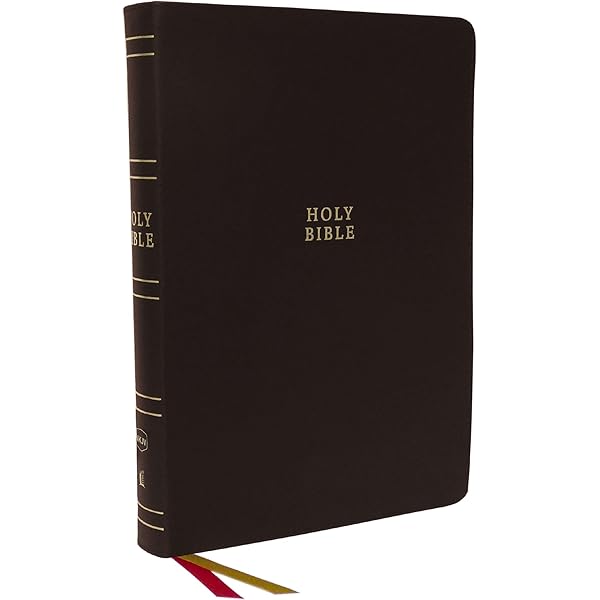 NKJV Holy Bible, Giant Print Center-Column Reference Bible, Brown